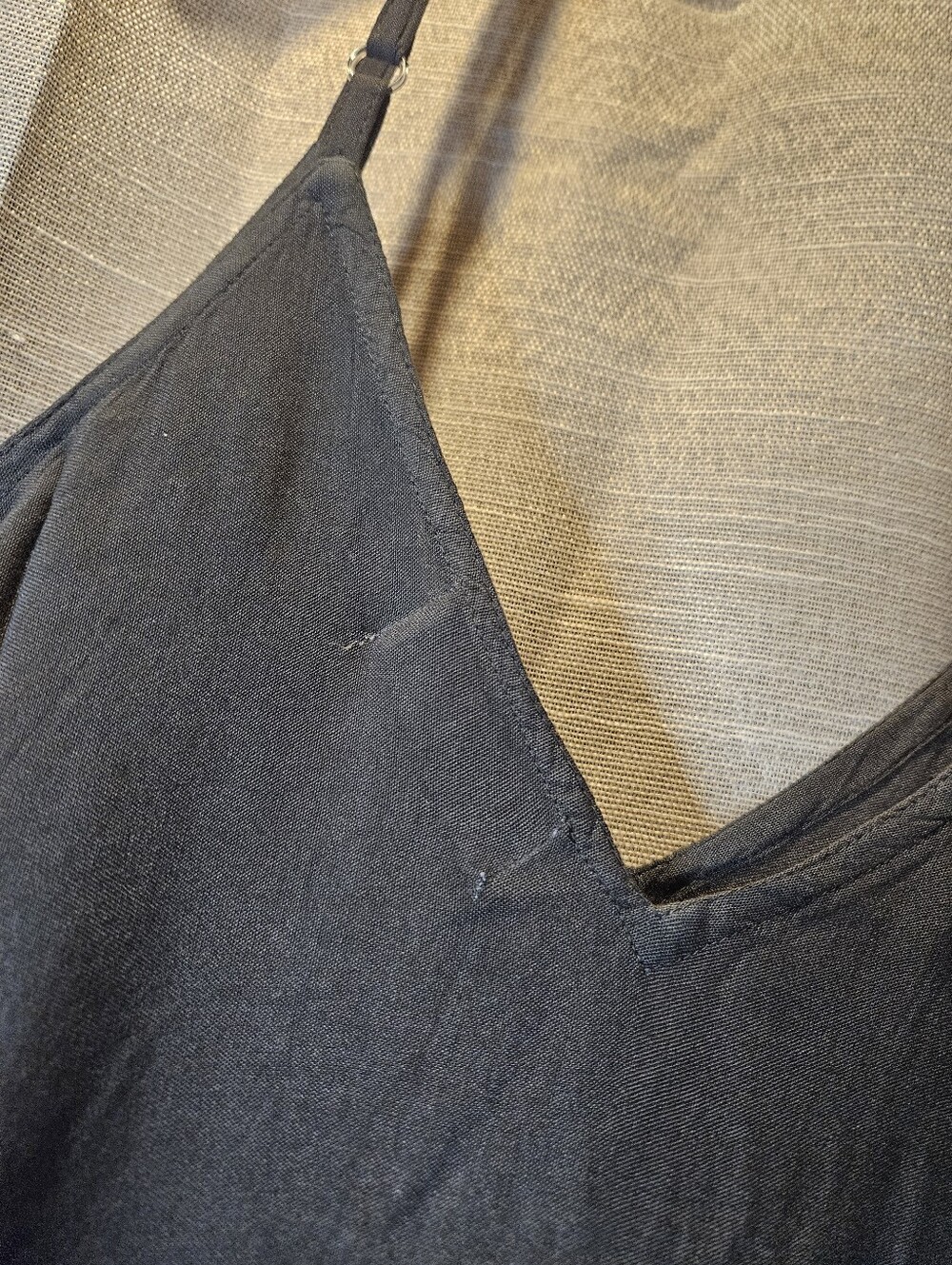 Black and Blue Tie-Dye Flowing Jumpsuit - Picture 11 of 13
